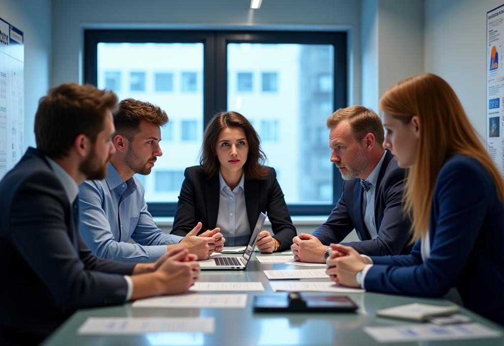 Das Expertenteam von AlpineSwift Logistics bei einem Meeting